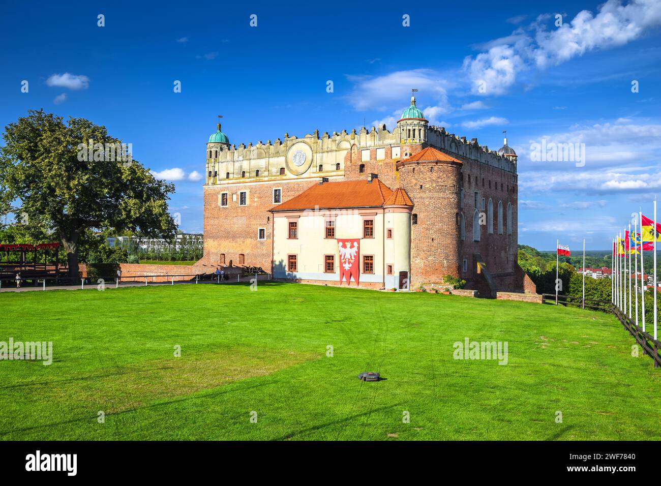 Deutsche Burg im gotischen Stil in Golub, Golub-Dobrzyn, Polen. Stockfoto