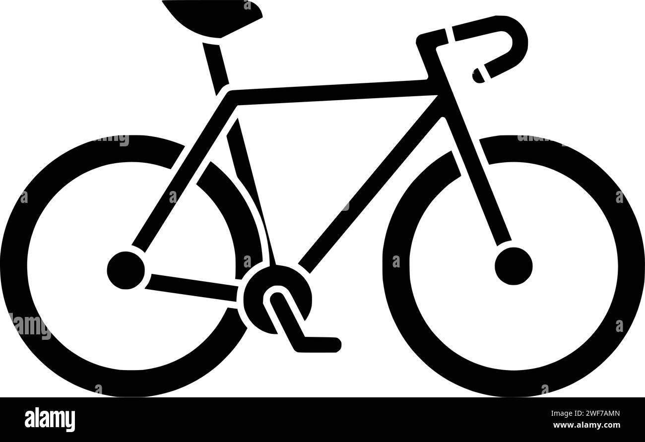 Sport Illustration Fahrrad Silhouette Fahrrad Logo Fahrrad Symbol im Freien Umriss Rennen Geschwindigkeit Radfahrer Fahrer Fahrt aktive Sportler Aktivität Lifestyle Form Abenteuer Berghelm Stock Vektor