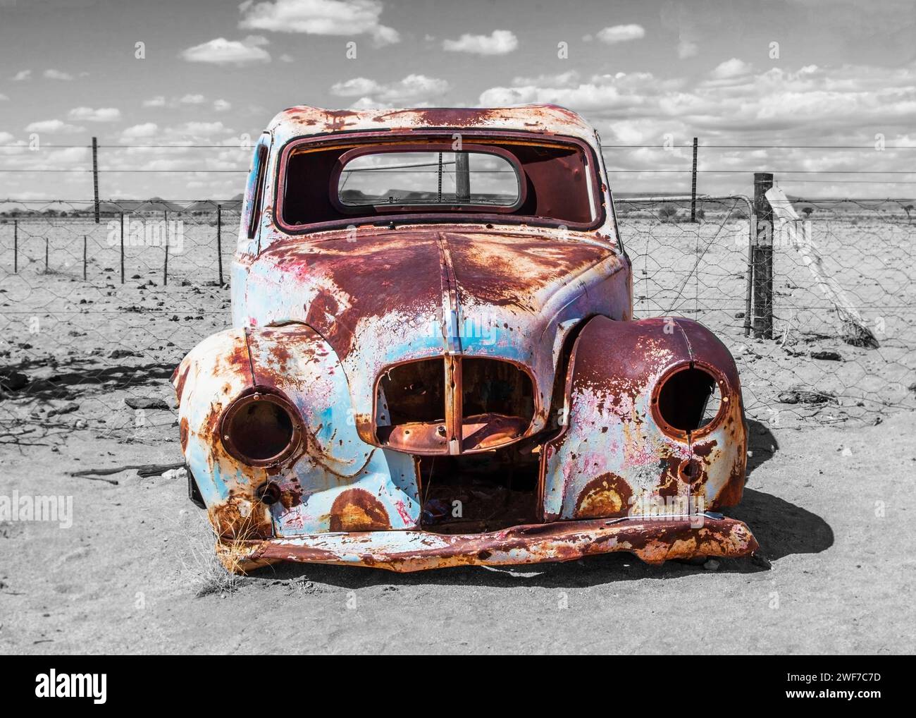 Namibia Old Truck Stockfoto
