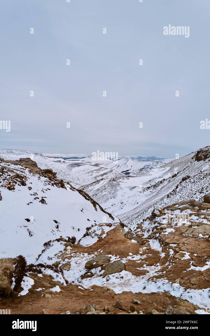 Winter im Peak District Stockfoto
