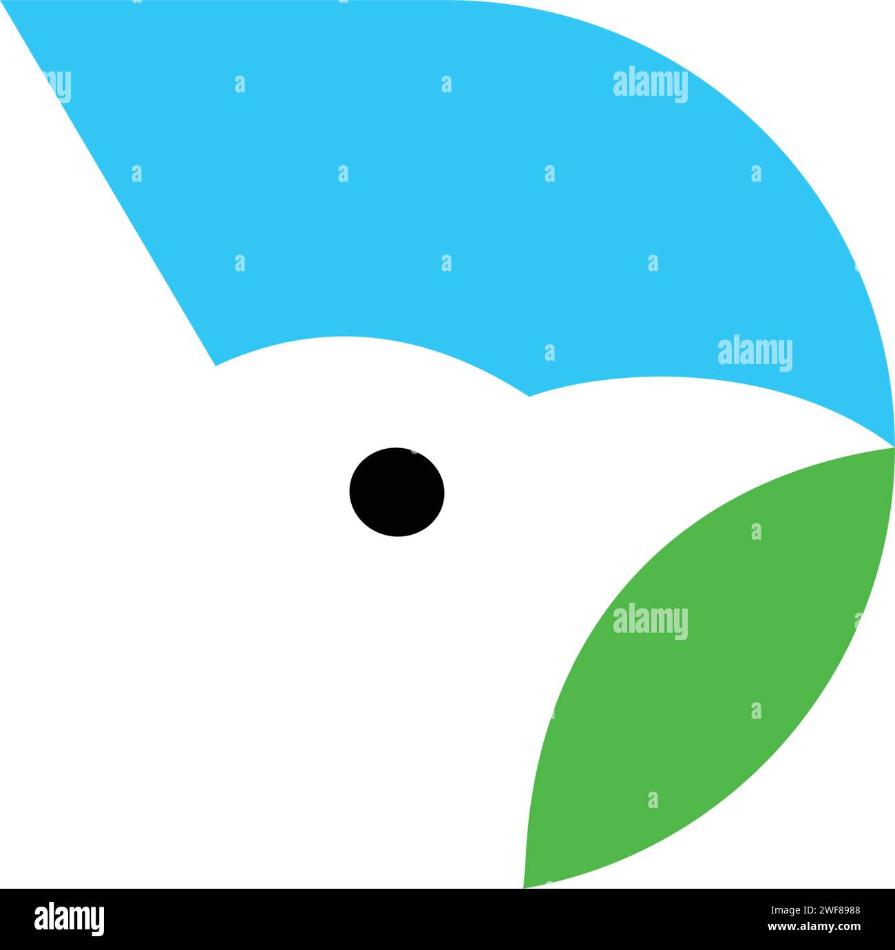 Design mit Vogel-Logo und Vektorsymbol Stock Vektor