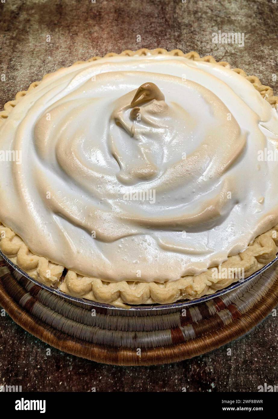 Lemon Meringue Pie Stockfoto