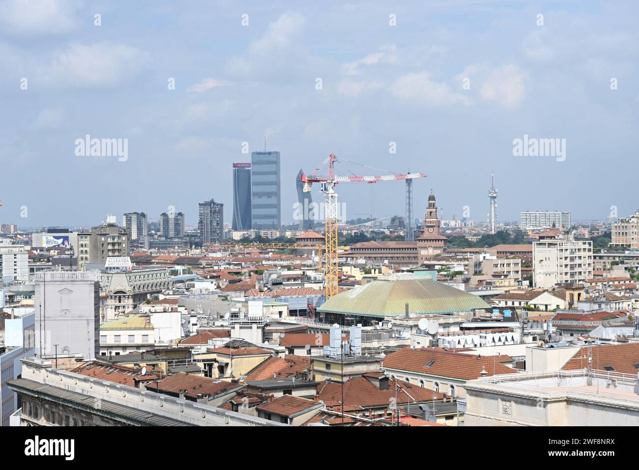 Skyline von Milan Stockfoto