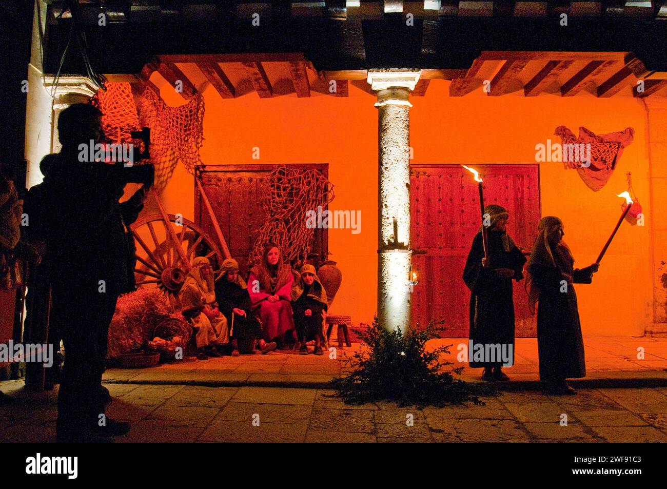 Leidenschaft von Chinchon, traditionelle Heilige Woche Leistung. Chinchon, Provinz Madrid, Spanien. Stockfoto