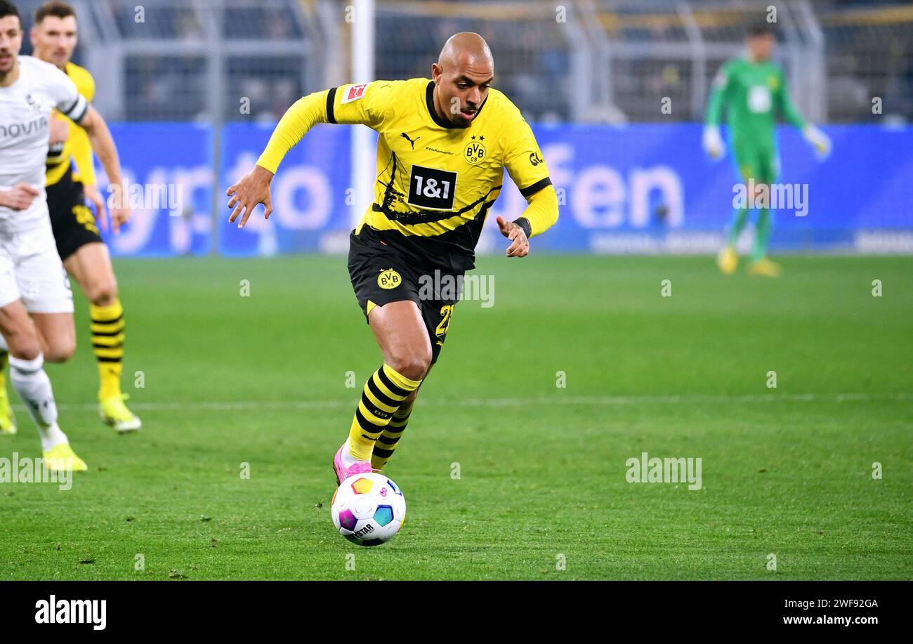 Bundesliga, Signal Iduna Park Dortmund: Borussia Dortmund vs VfL Bochum; Donyell Malen (BVB) Stockfoto