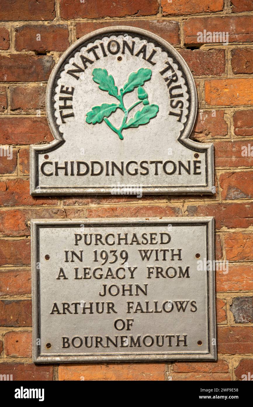 Großbritannien, England Kent, Chiddingstone, Village, National Trust John Arthur Fallows 1939 Vermächtnis Stockfoto