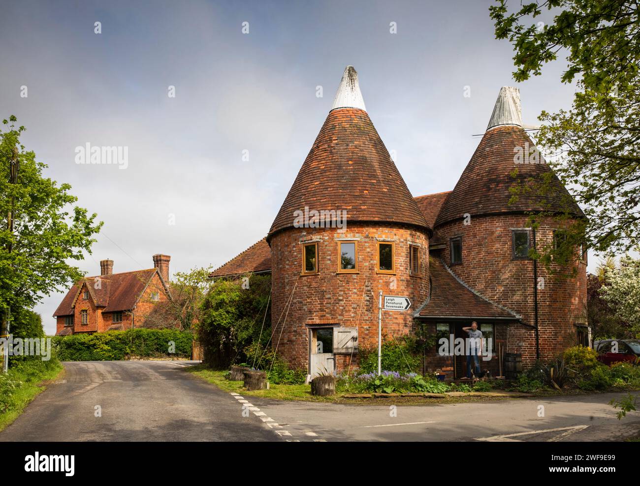 Großbritannien, England Kent, Chiddingstone, Dorf, Oasthäuser, die in Wohnhaus umgewandelt wurden, in der Nähe von Larkin's Farm Stockfoto