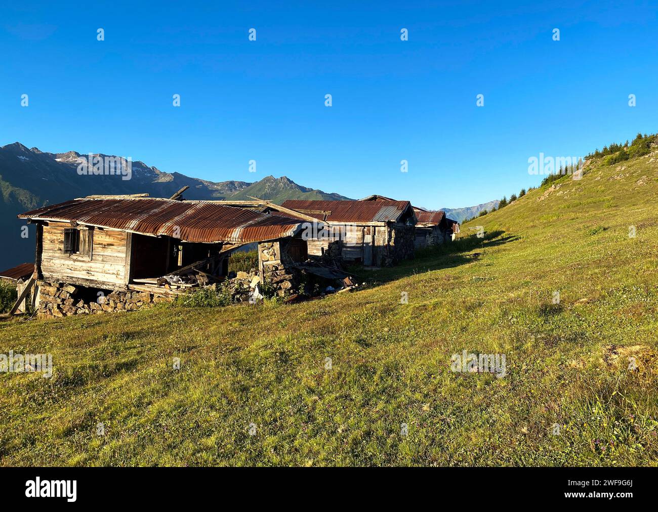 Sal Plateau in Camlihemsin, dieses Plateau befindet sich im Camlihemsin Bezirk der Provinz Rize. Kackar Mountains. Rize, Türkei. Stockfoto