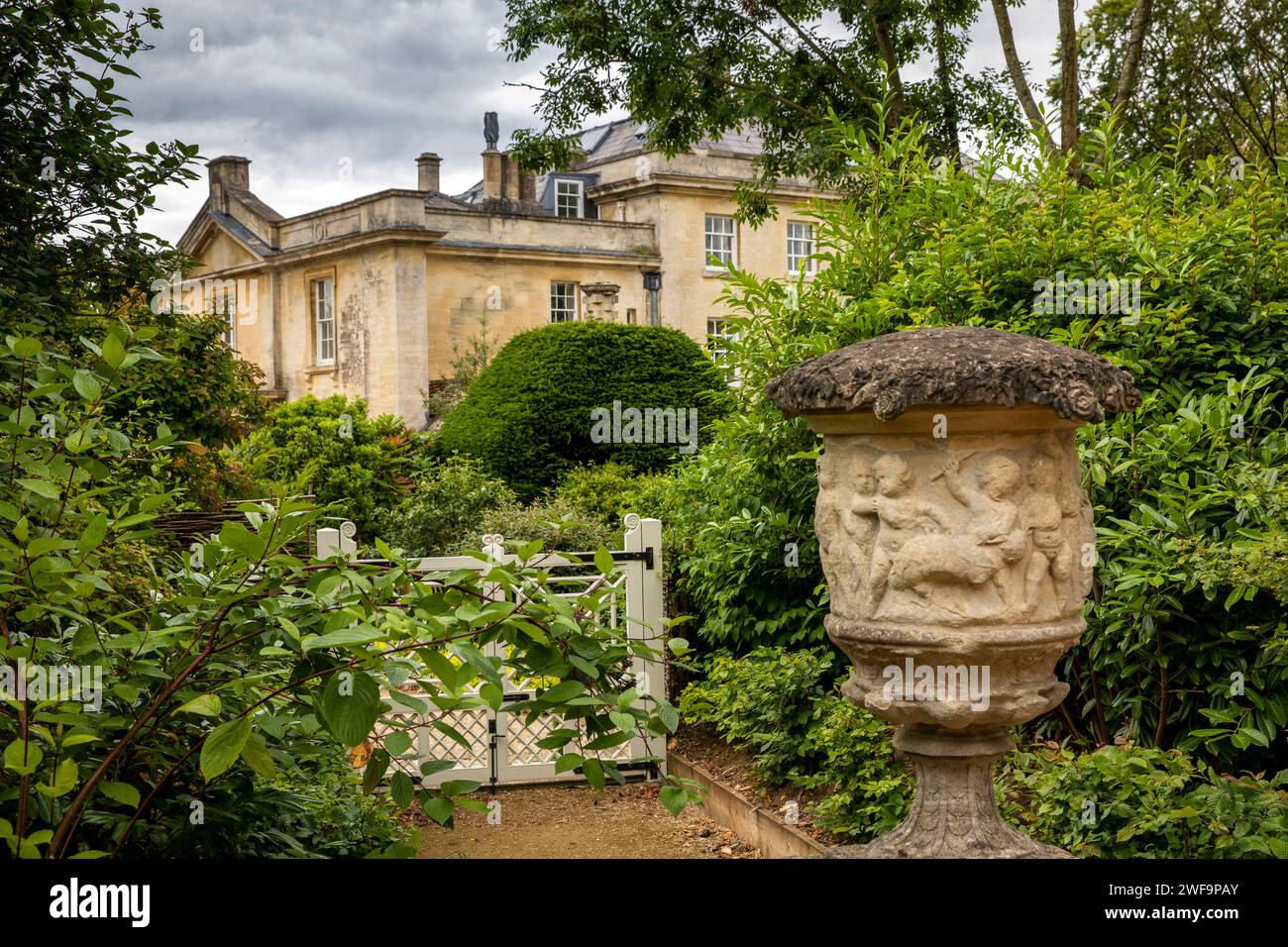 Großbritannien, England, Gloucestershire, Painswick, Painswick House von Rococo Garden Stockfoto