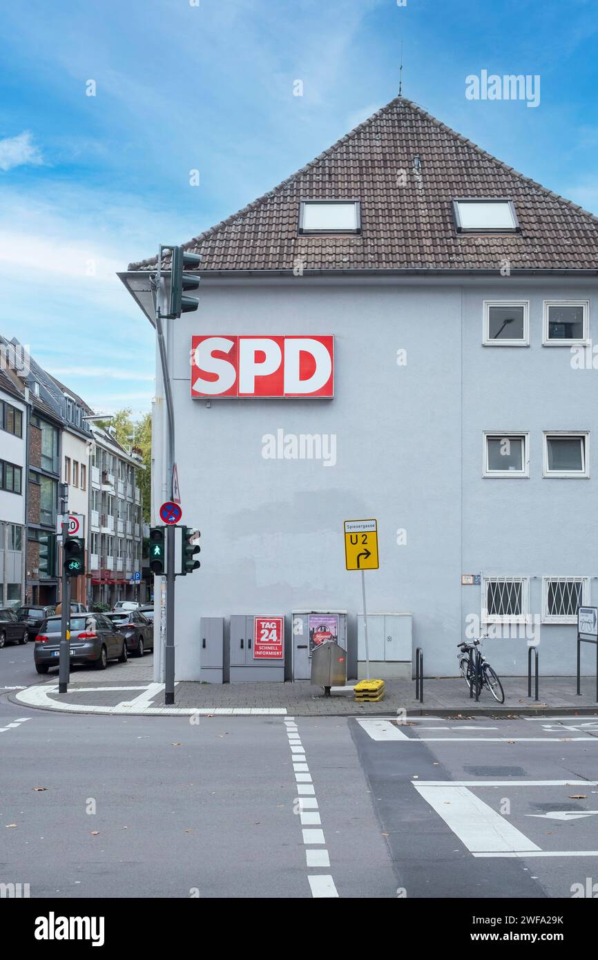 Büro des Kölner Unterbezirks der SPD Stockfoto