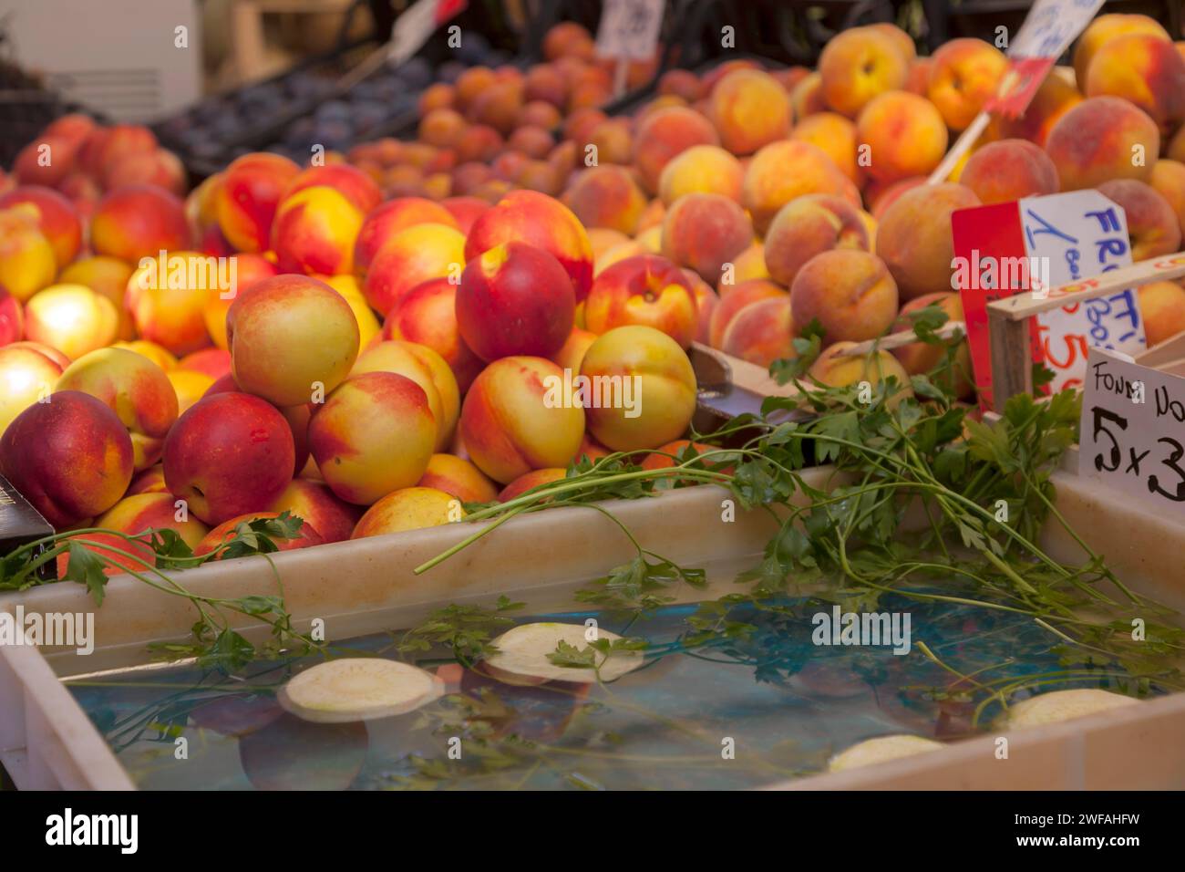 Obst- und Gemüsemarkt, Venedig, Italien Stockfoto