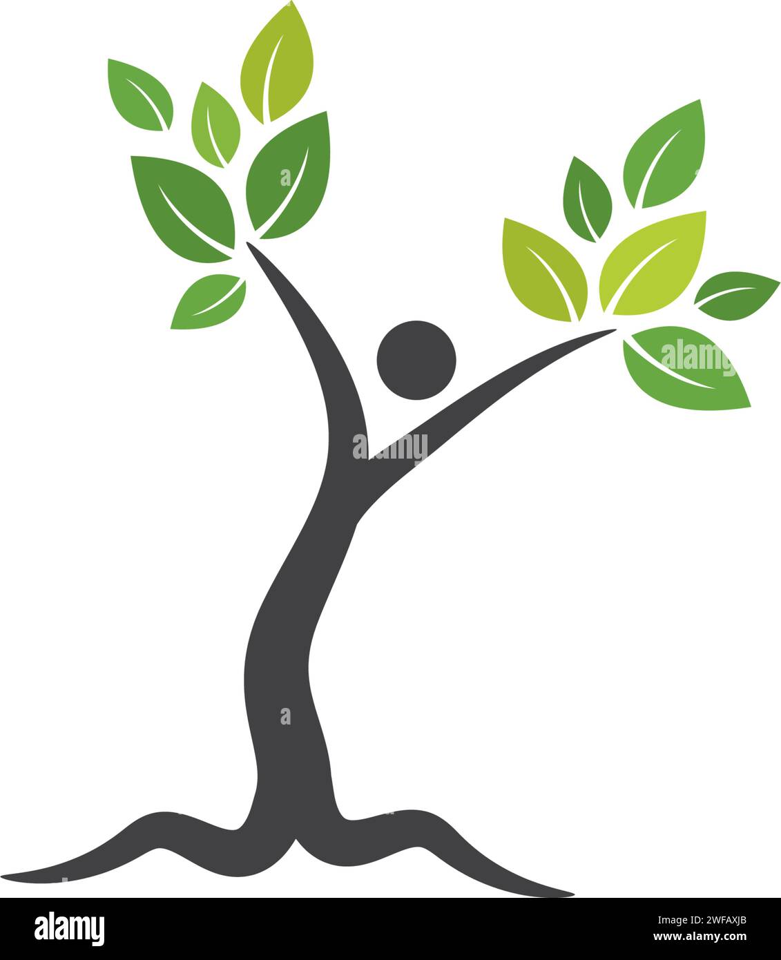 Family Tree Symbol logo Design Template Stock Vektor