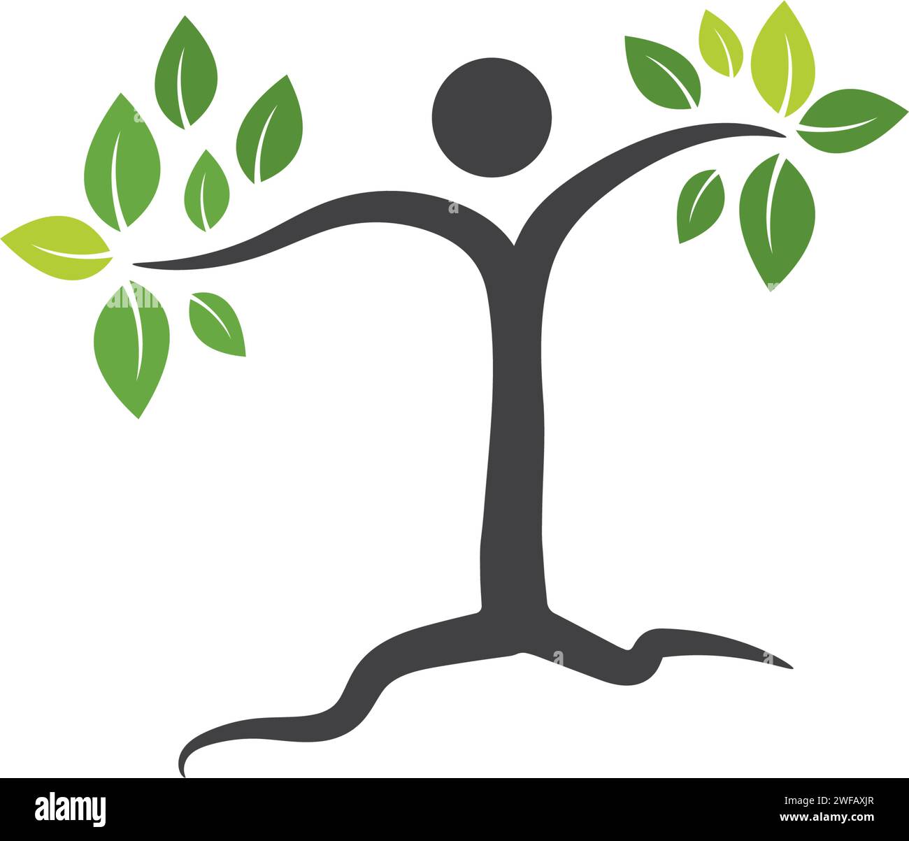 Family Tree Symbol logo Design Template Stock Vektor