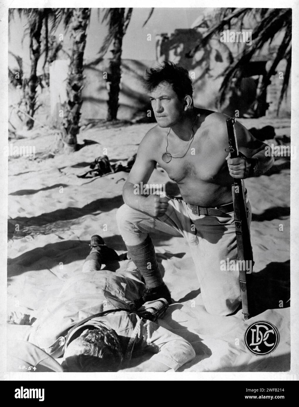 VICTOR McLAGLEN in THE LOST PATROL 1934 Regisseur JOHN FORD Drehbuch Dudley Nichols RKO Radio Pictures Stockfoto