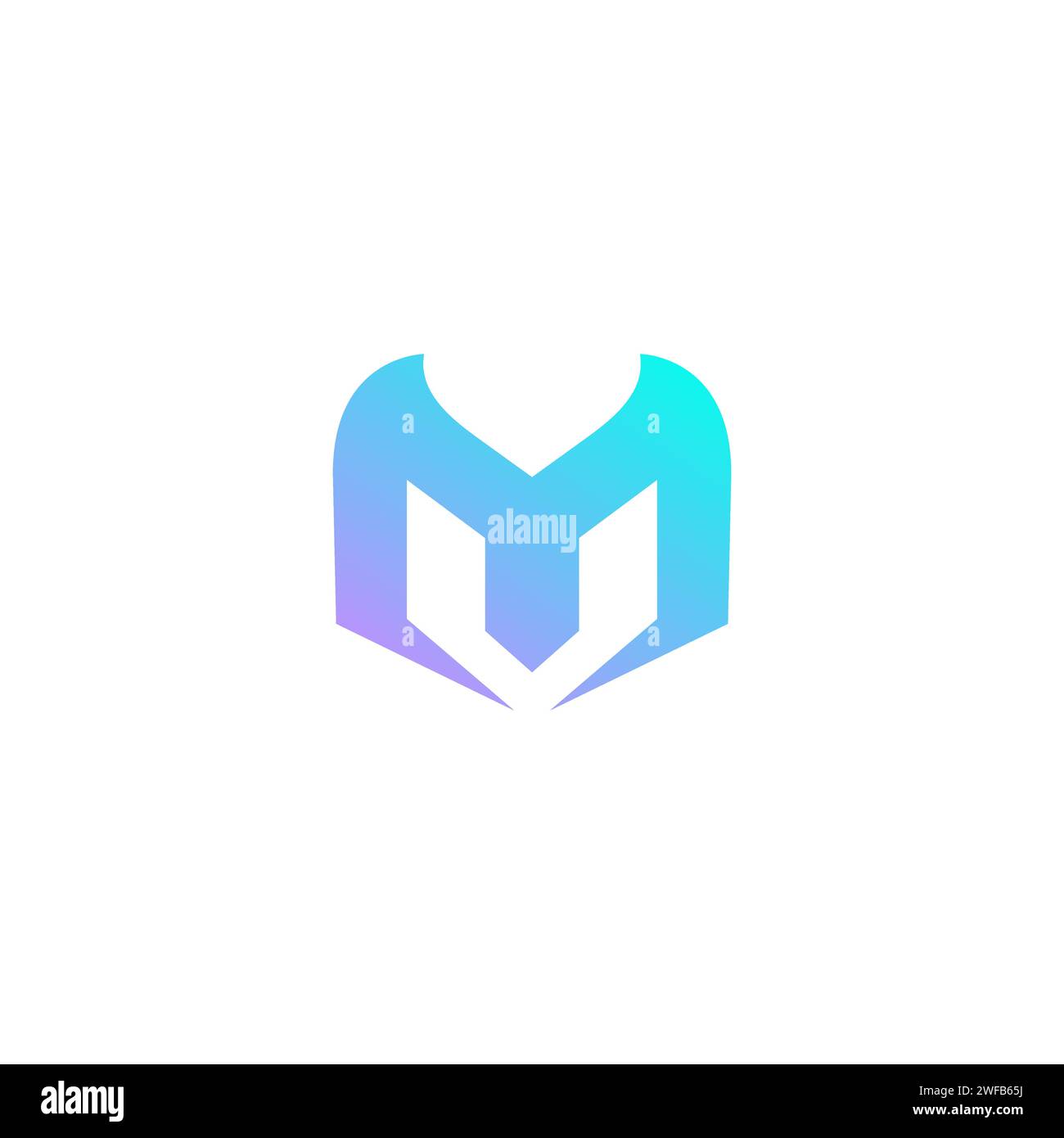 M anfänglicher Logo-Vektor. Symbol für Buchstabe M Stock Vektor