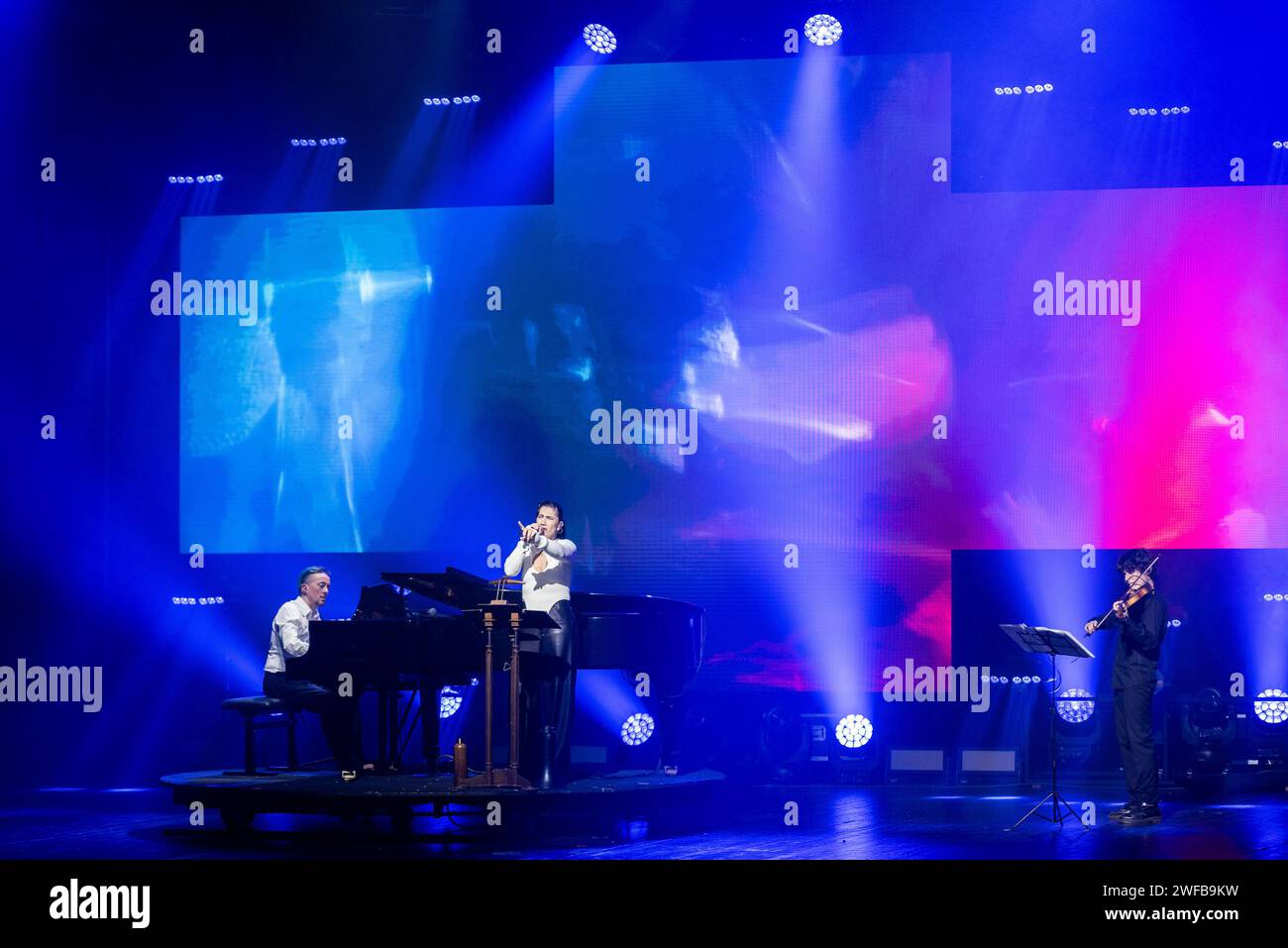 Dardust (Dario Faini), Elisa Toffoli und Alessio Cavalazzi Stockfoto