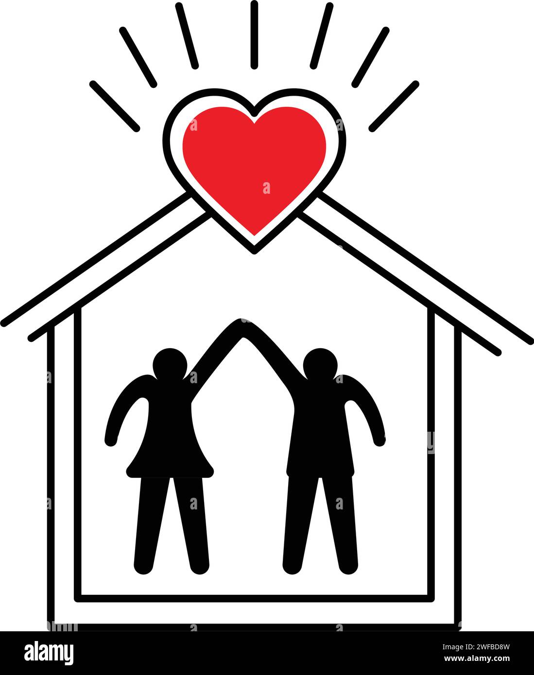 Spendensymbol Vektor Illustration Design Vorlage Stock Vektor