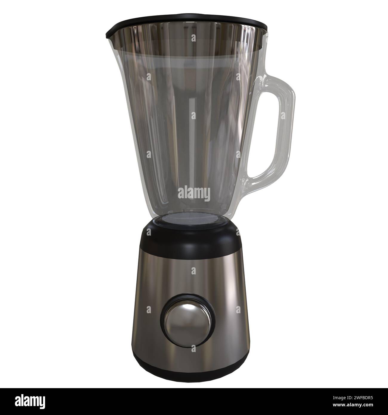 Entsafter isoliert auf weißem Hintergrund. Hochwertige 3D-Illustration Stockfoto