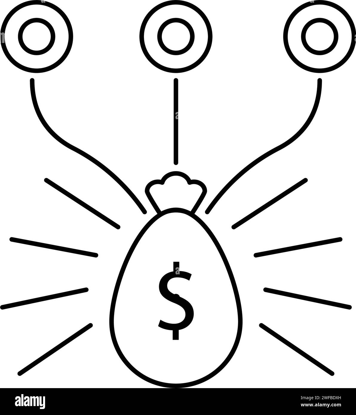 Spendensymbol Vektor Illustration Design Vorlage Stock Vektor