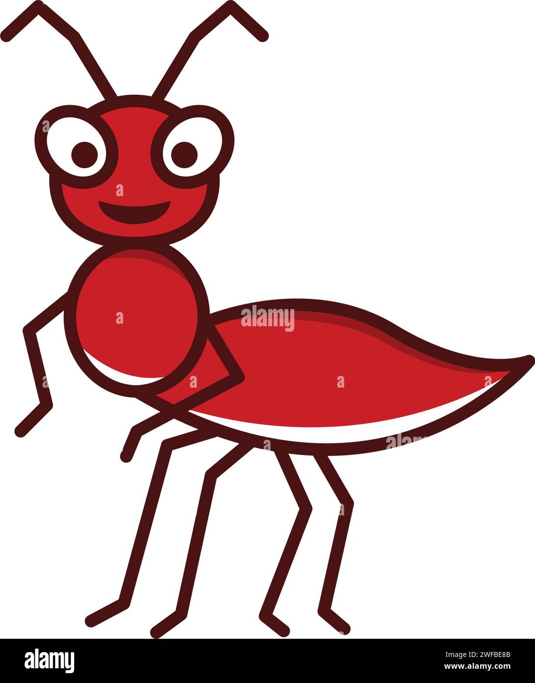 Ant Logo template Vector Illustration Design Stock Vektor