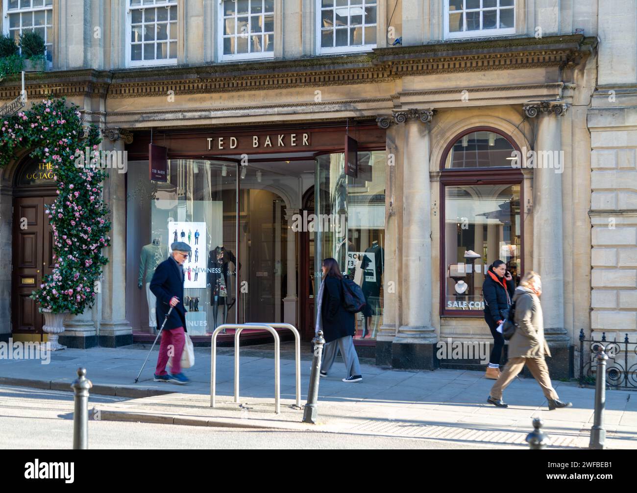 Ted Baker Shop Store, Milsom Street, Bath, Somerset, England, UK Stockfoto