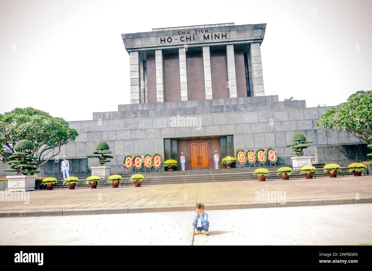 Hanoi, Vietnam. Ho Chi min Mausoleum Stockfoto