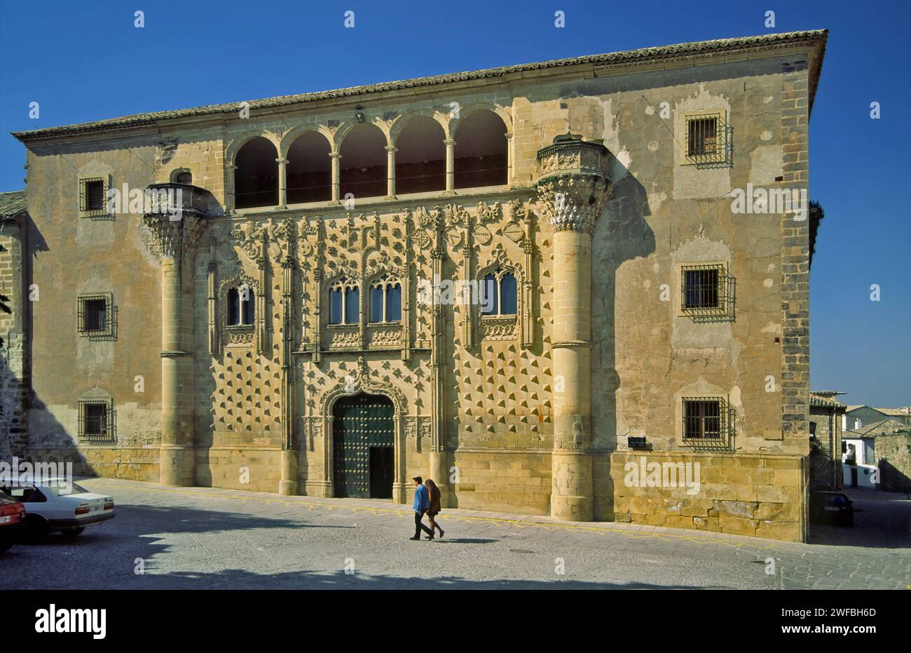Palacio de Jabalquinto an der Plaza Santa Cruz in Baeza, Andalusien; Spanien Stockfoto