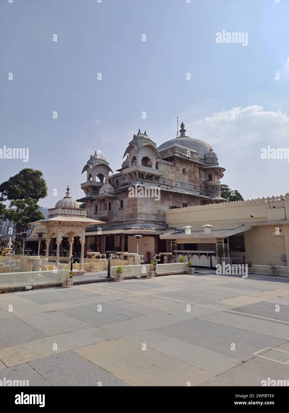 Jagmandir Island Palace in Udaipur, Rajasthan, Indien Stockfoto