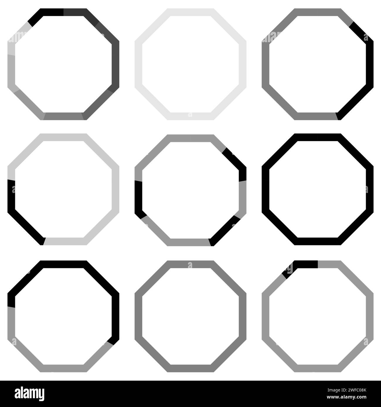 Sechsecke für Marketingdesign. Abstrakte Sechsecke für Webdesign. Vektorabbildung. Rohbild. EPS 10. Stock Vektor