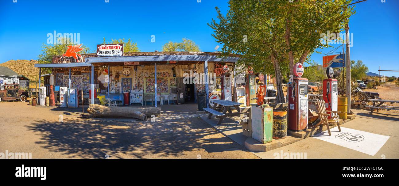 Hackberry General Store an der historischen Route 66 in Arizona Stockfoto