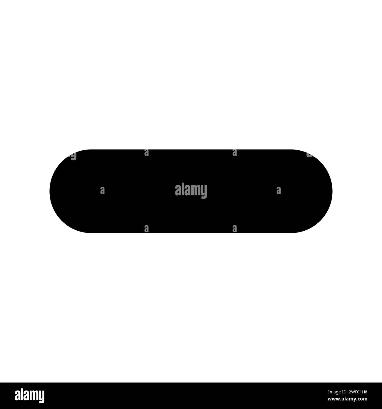 Minussymbol. Bindestrich. Negative Markierung. Verbotenes Symbol. App-Taste. Mathematisches Element. Vektorabbildung. Rohbild. EPS 10. Stock Vektor