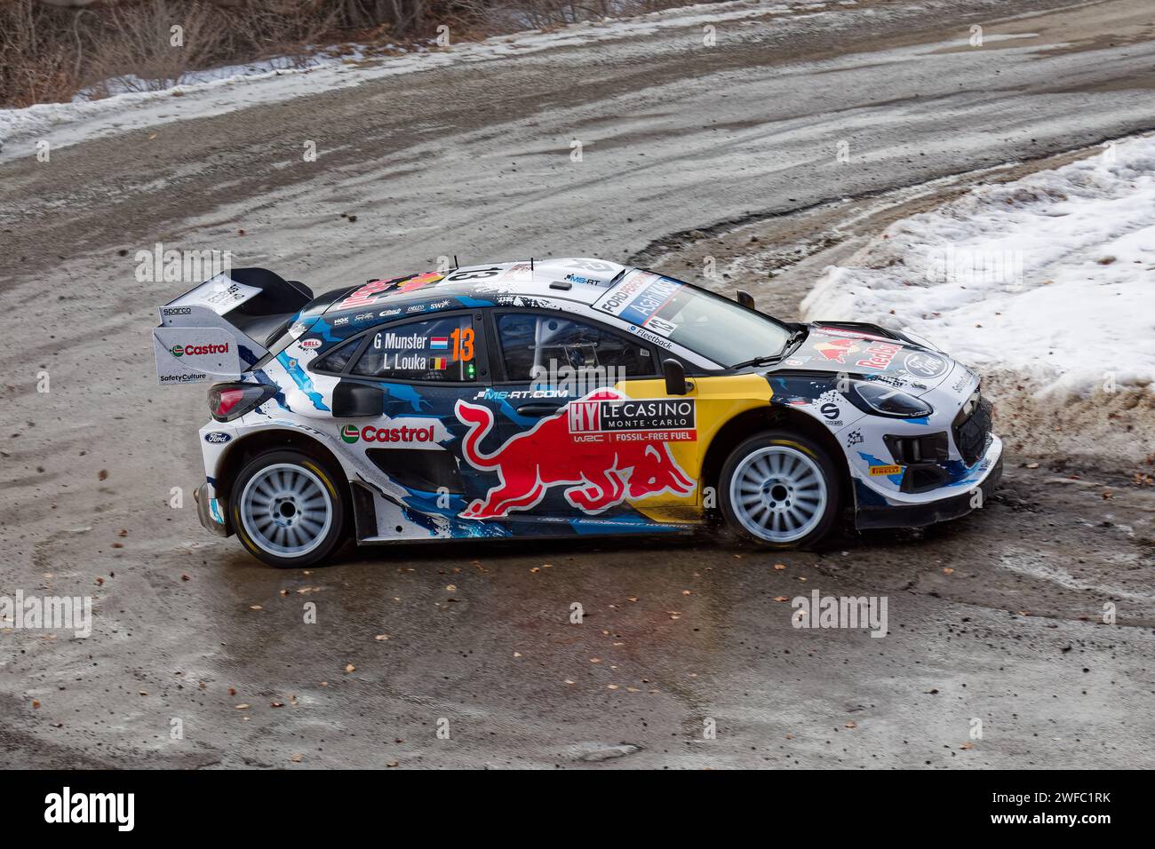 Rallye Monte Carlo 2024 Stockfoto