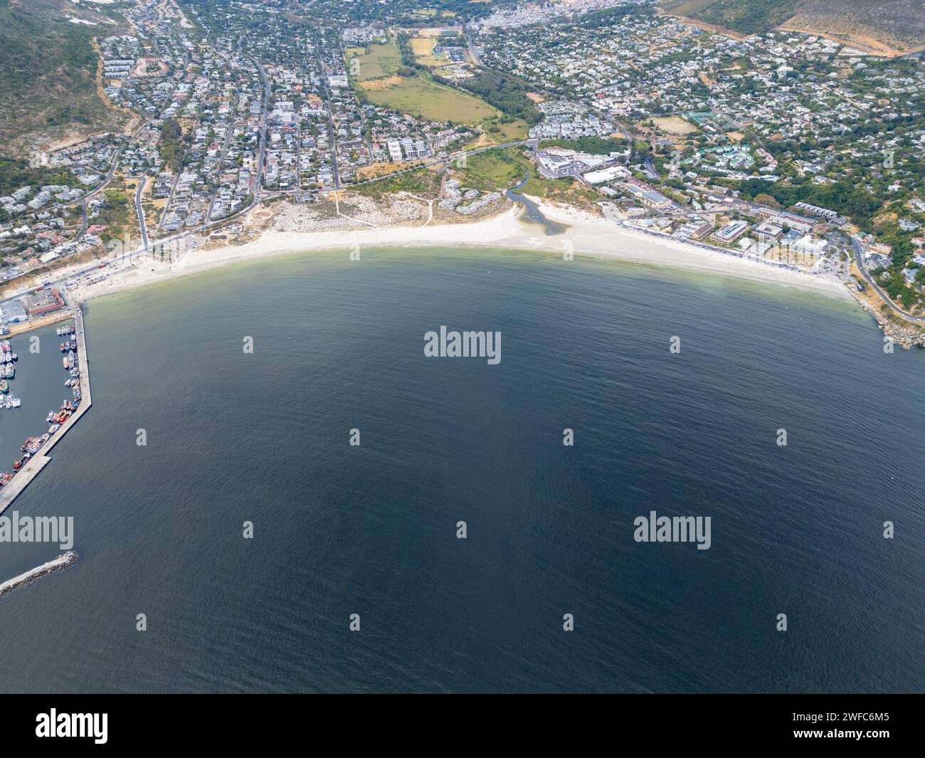 Hout Bay Beach, Hout Bay, Kapstadt, Südafrika Stockfoto