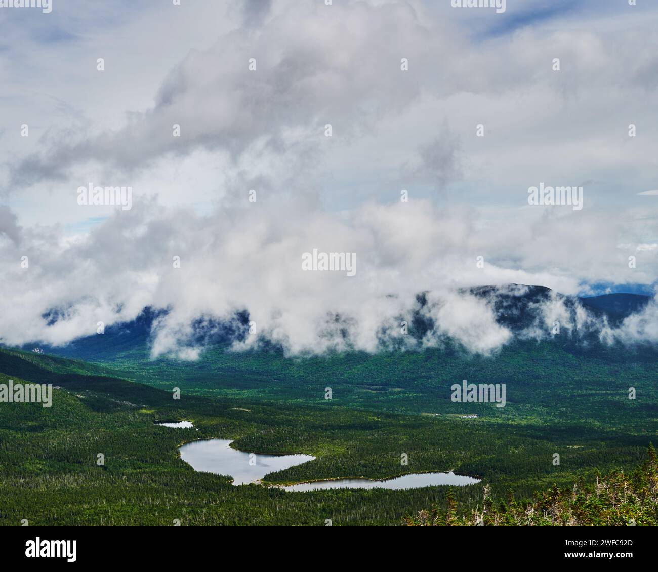 Blick vom Mount Katahdin, appalachian Trail, Baxter State Park, Maine, USA Stockfoto