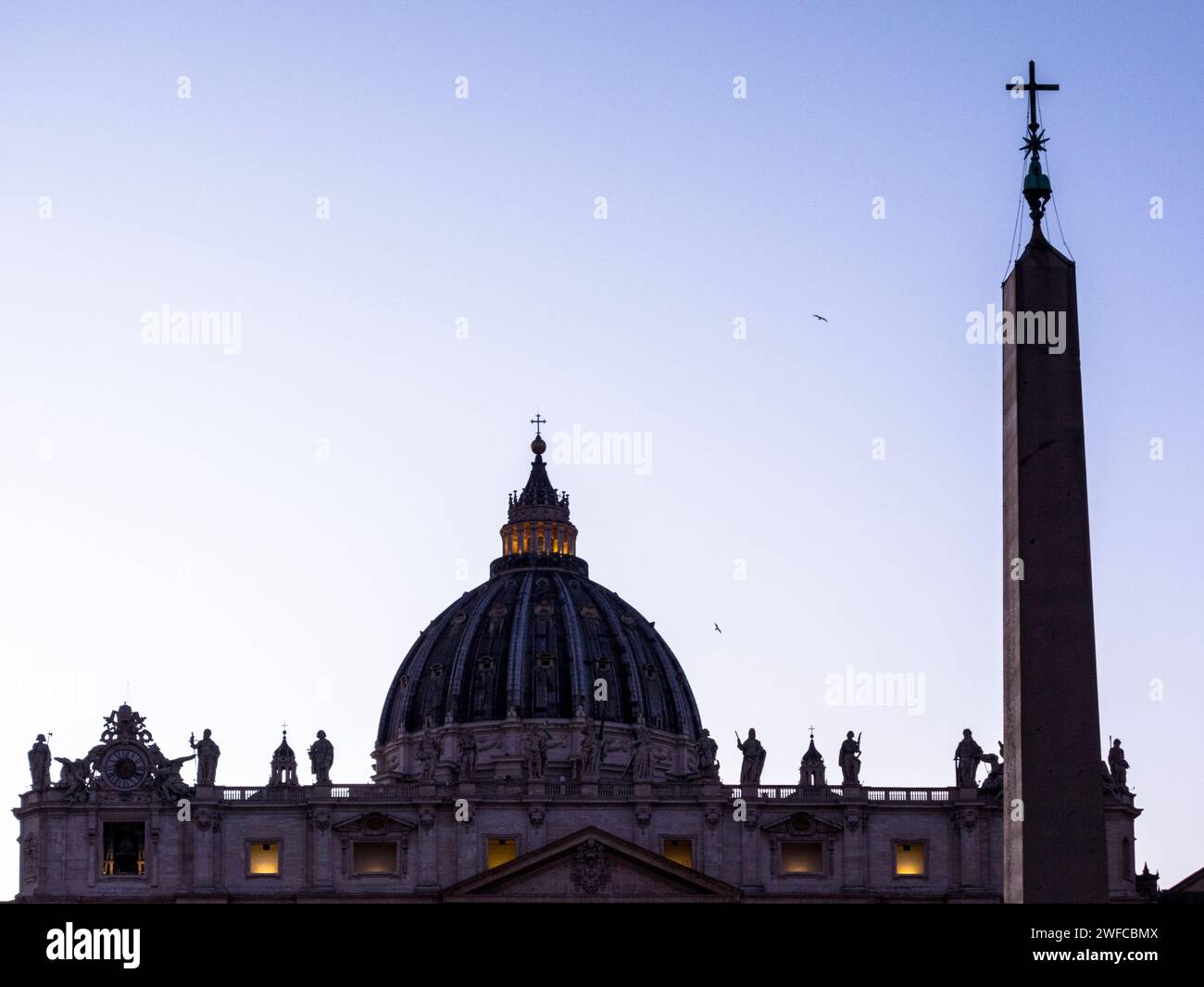 Die Petersdom im Vatikan (Rom/Italien) Stockfoto