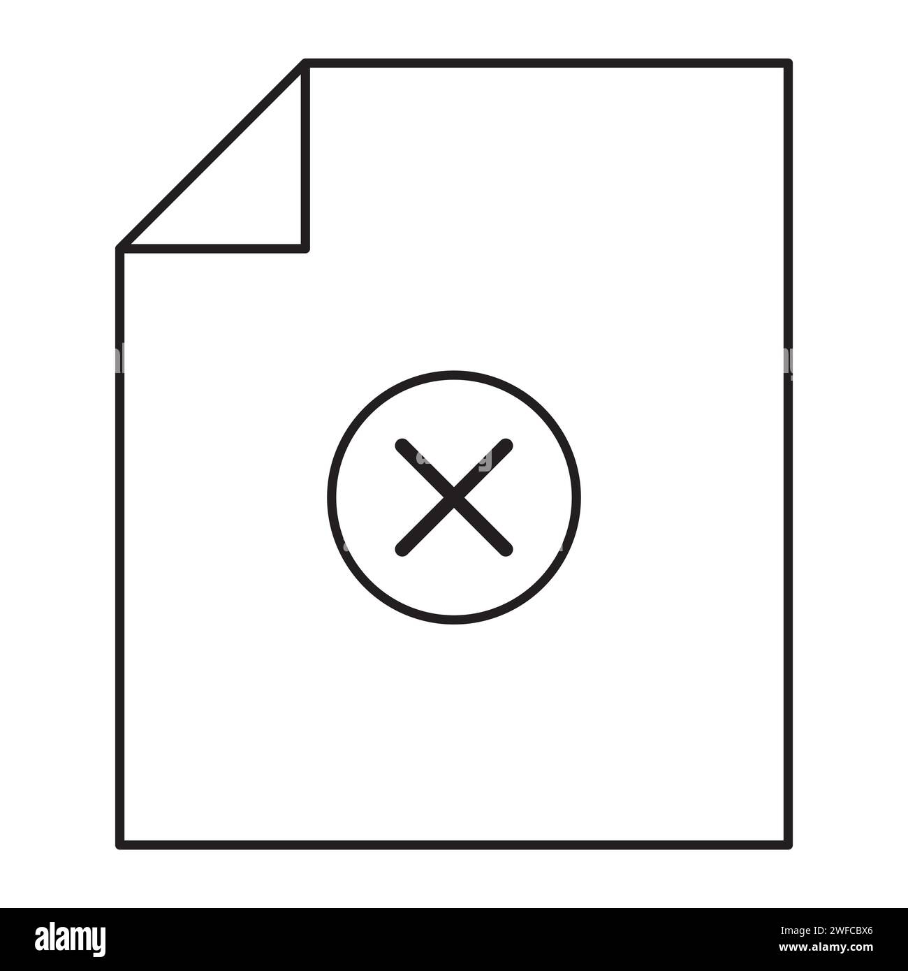 Flaches Symbol mit Kreuz für das Berichtsdesign. Kreuzsymbol. Vektorabbildung. Rohbild. EPS 10. Stock Vektor