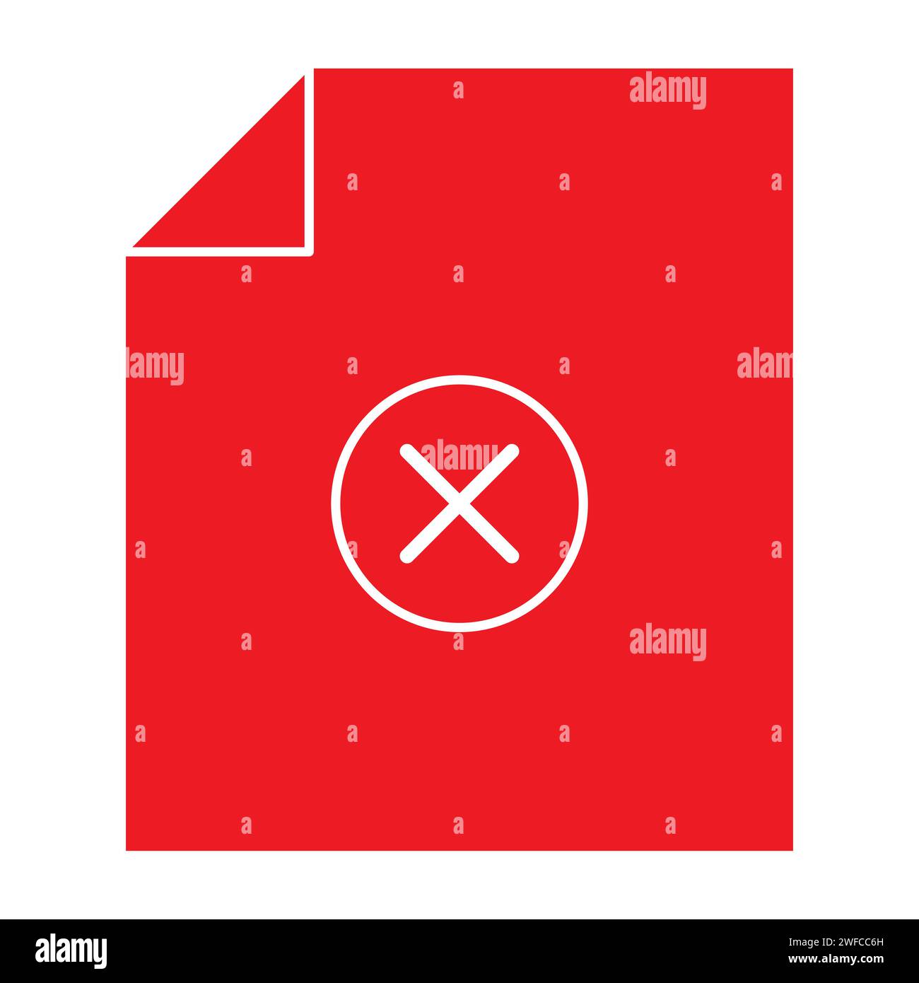 Flaches Symbol mit Kreuz für das Berichtsdesign. Kreuzsymbol. Vektorabbildung. Rohbild. EPS 10. Stock Vektor