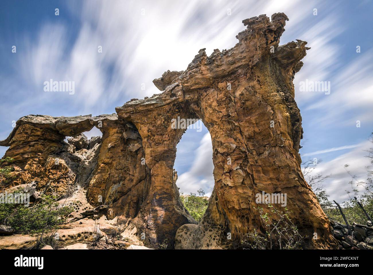 Kleine Steinkirche - Nationalpark Catimbau - região de transição do agreste para o semiárido Lokal: Buíque , Pernambuco , Brasilien Datum: 10/2014 Code: Stockfoto