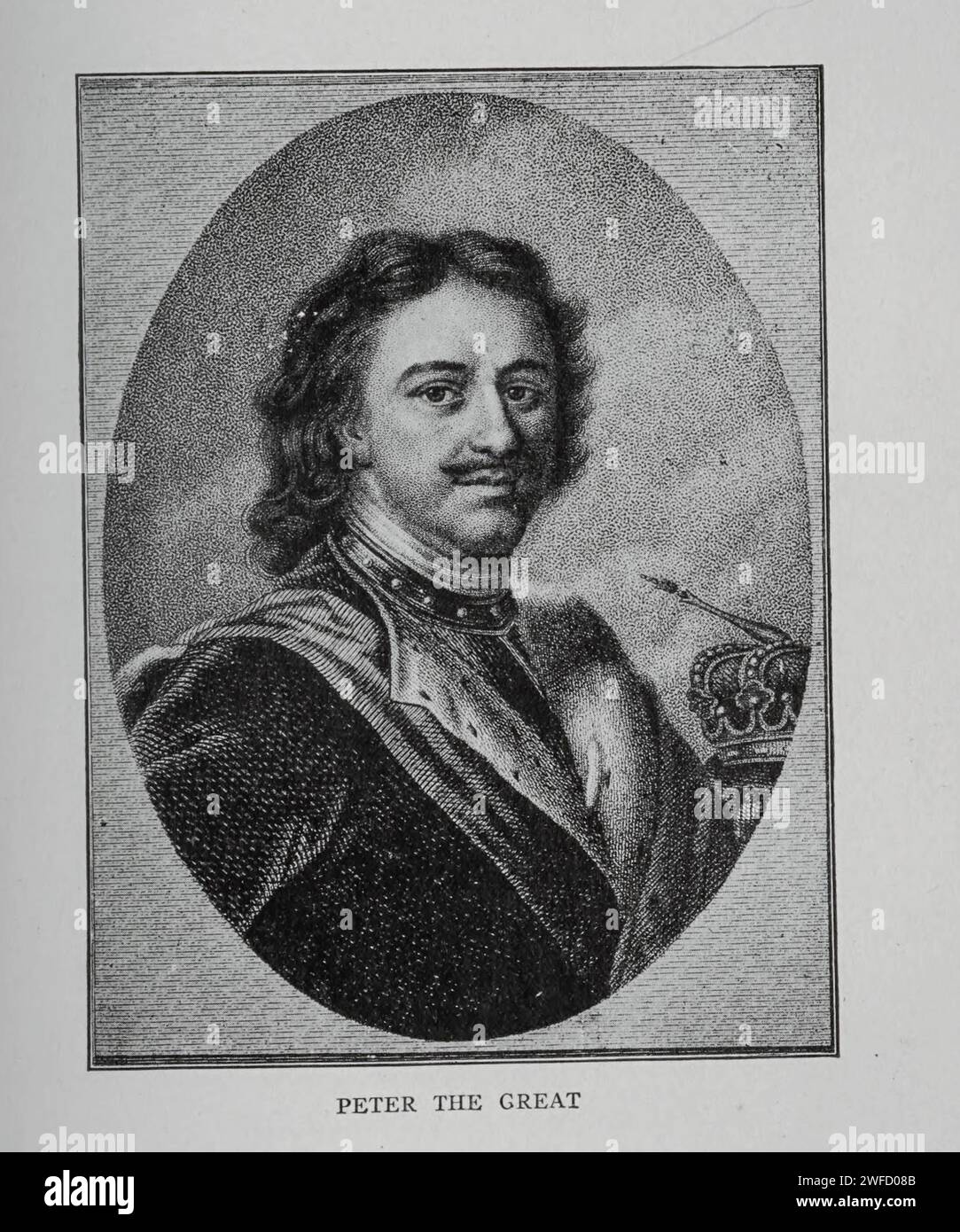 Peter der große Polen von Newin Otto Winter Peter I., allgemein bekannt als Peter der große, war von 1682 Zar von ganz Russland und von 1721 bis zu seinem Tod 1725 der erste Kaiser von ganz Russland. Er regierte gemeinsam mit seinem Halbbruder Iwan V. bis 1696. Ab diesem Jahr war Peter ein absoluter Monarch, der die oberste Autorität blieb. Stockfoto