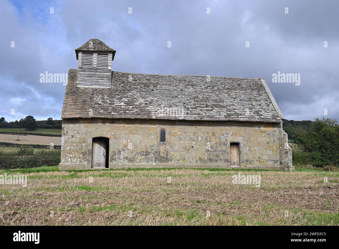 Langley Chapel, anglikanische Kirche, erbaut 1601 in Acton Burnell, Shrewsbury, Shropshire Stockfoto