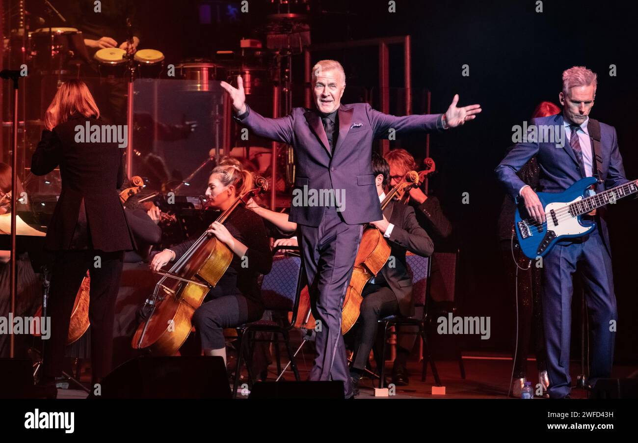 ABC (Martin Fry) im Cliffs Pavilion, Großbritannien, 29. Januar 2024 Stockfoto