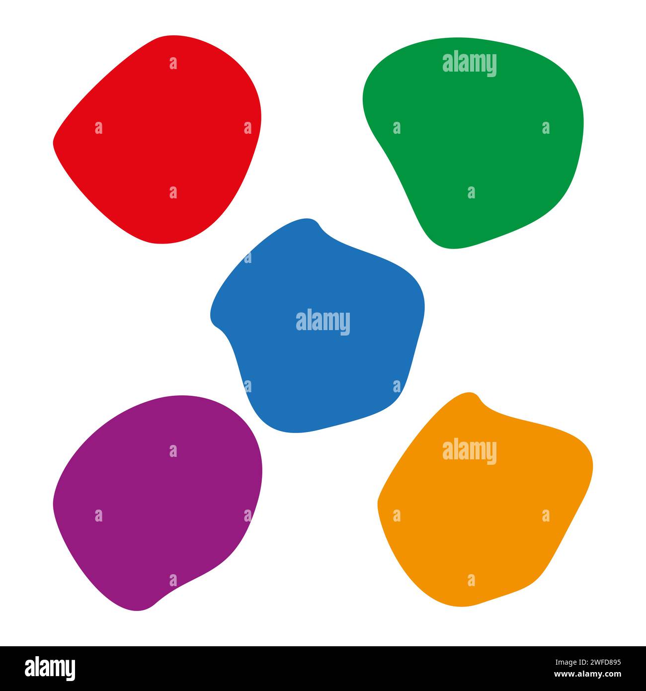 Aquarellflecken. Grafikelement. Vektorabbildung. EPS 10. Stock Vektor