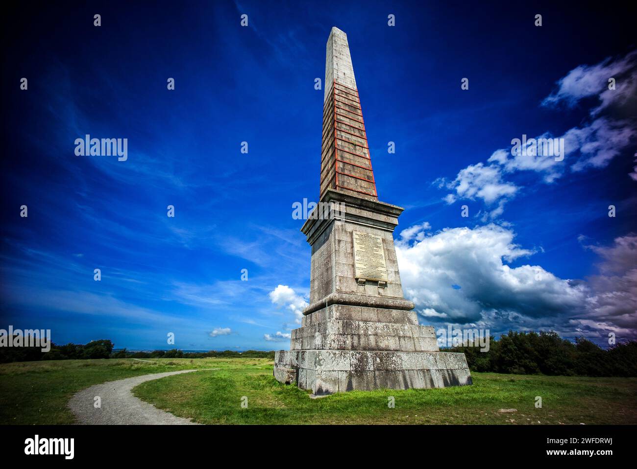 Bodmin Beacon Monument für Sir Walter Raleigh Gilbert, Generalleutnant der bengalischen Armee, erbaut 1857 Stockfoto