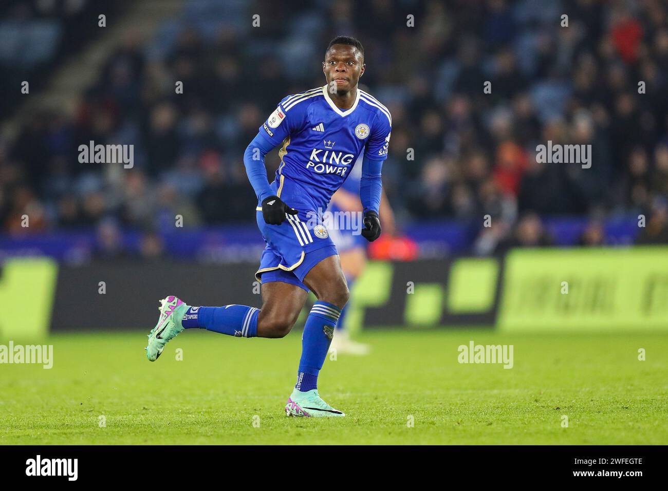 Leicester, Großbritannien. 30. Januar 2024. Leicester City Stürmer Patson Daka (20) während des Leicester City FC gegen Swansea City FC im King Power Stadium, Leicester, England, Großbritannien am 30. Januar 2024 Credit: Every Second Media/Alamy Live News Stockfoto