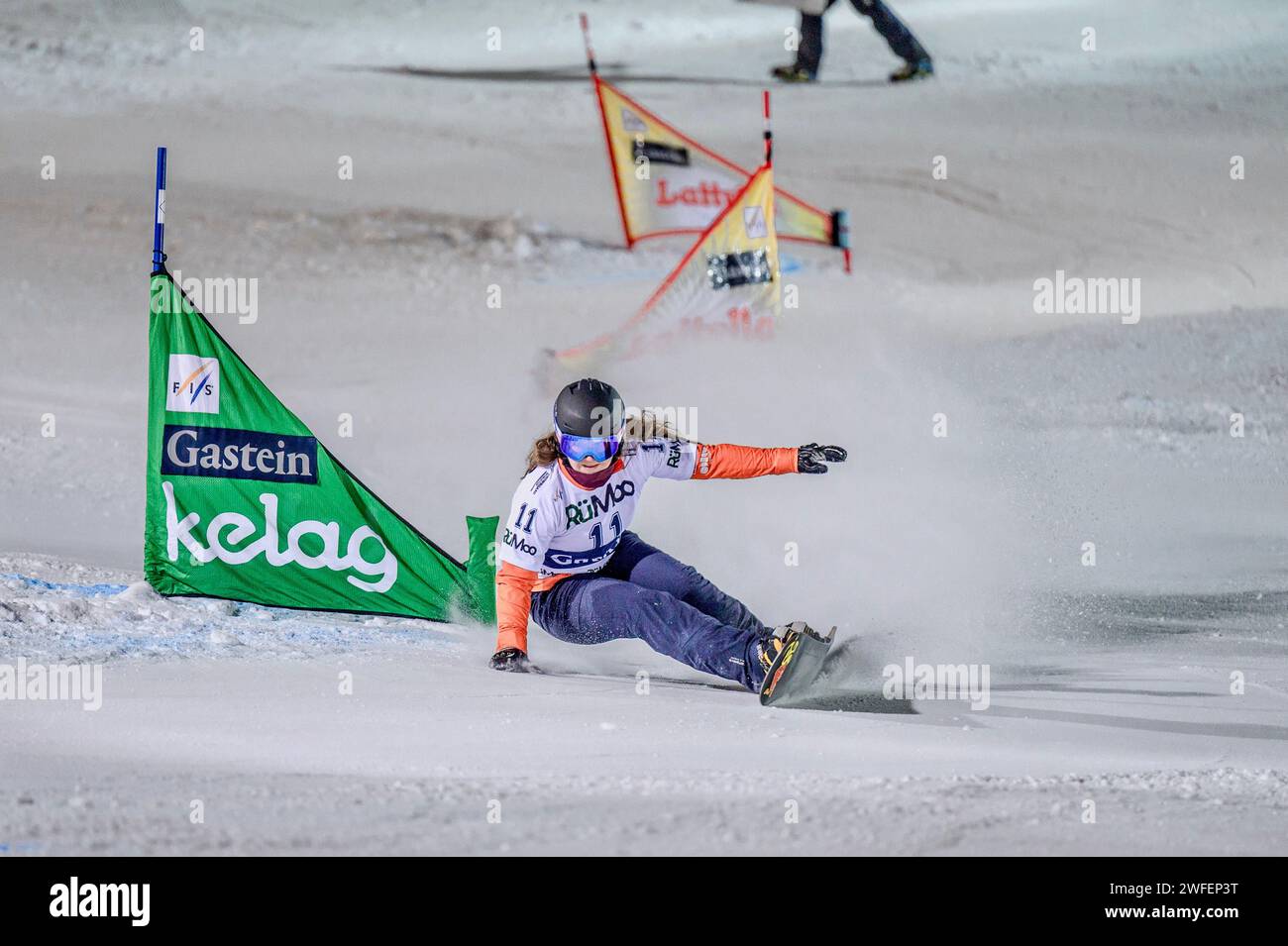 Snowboard World Cup Bad Gastein Österreich 2024 Stockfoto