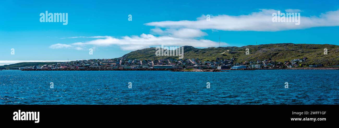 Stadt an der Küste, Saint Pierre, Neufundland, Kanada Stockfoto
