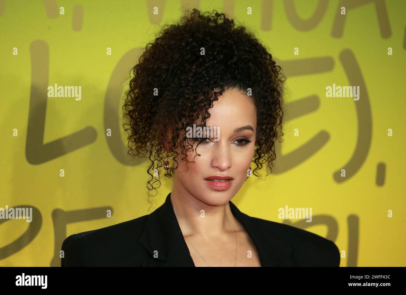 London, Großbritannien. 30. Januar 2024. Elarica Johnson nimmt an der britischen Premiere von „Bob Marley: One Love“ im BFI IMAX Waterloo in London Teil. Quelle: SOPA Images Limited/Alamy Live News Stockfoto