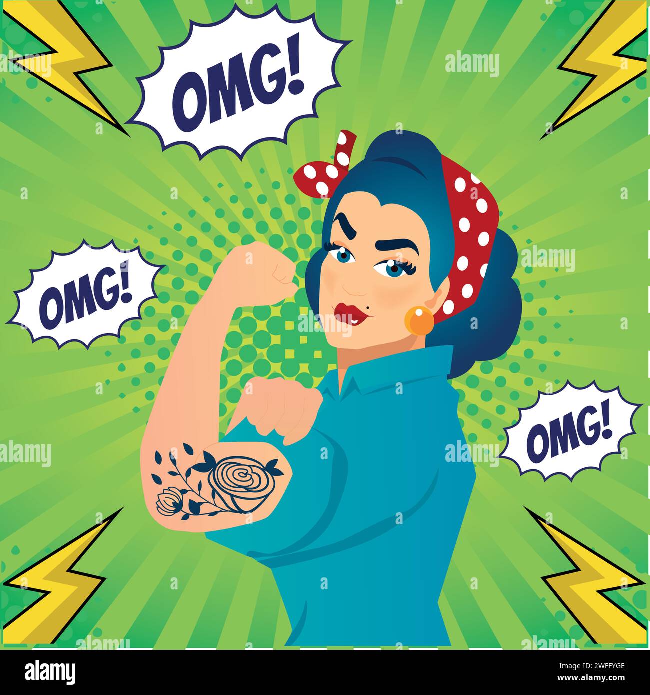 Womit Selbstständig Machen Als Frau Pin up zeichnung frau Stock-Vektorgrafiken kaufen - Alamy