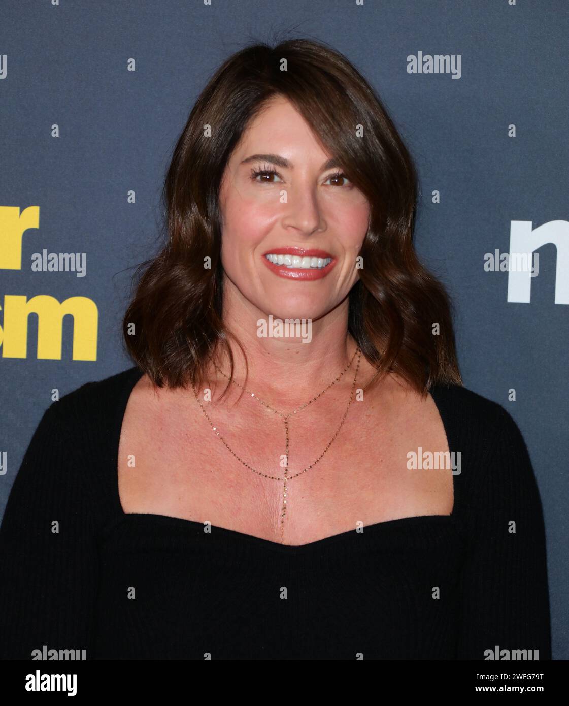 Los Angeles, USA. 30. Januar 2024. Laura Streicher kommt am Montag, den 30. Januar 2024, zur Curb Your Enthusim Staffel 12 Red Carpet Premiere im DGA in Los Angeles, KALIFORNIEN. (Foto: Juan Pablo Rico/SIPA USA) Credit: SIPA USA/Alamy Live News Stockfoto