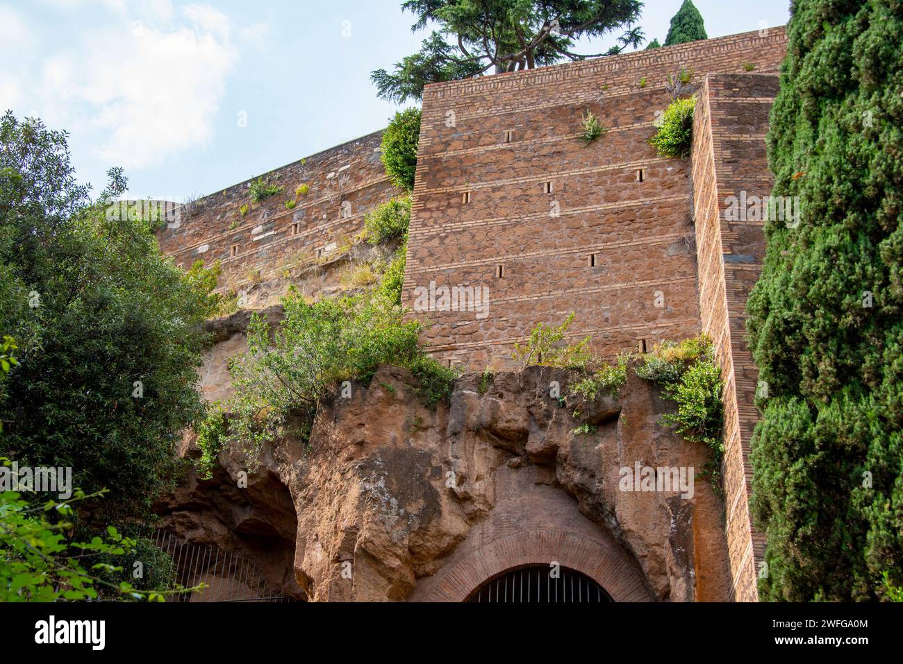 Der Tarpeian Rock - Rom - Italien Stockfoto